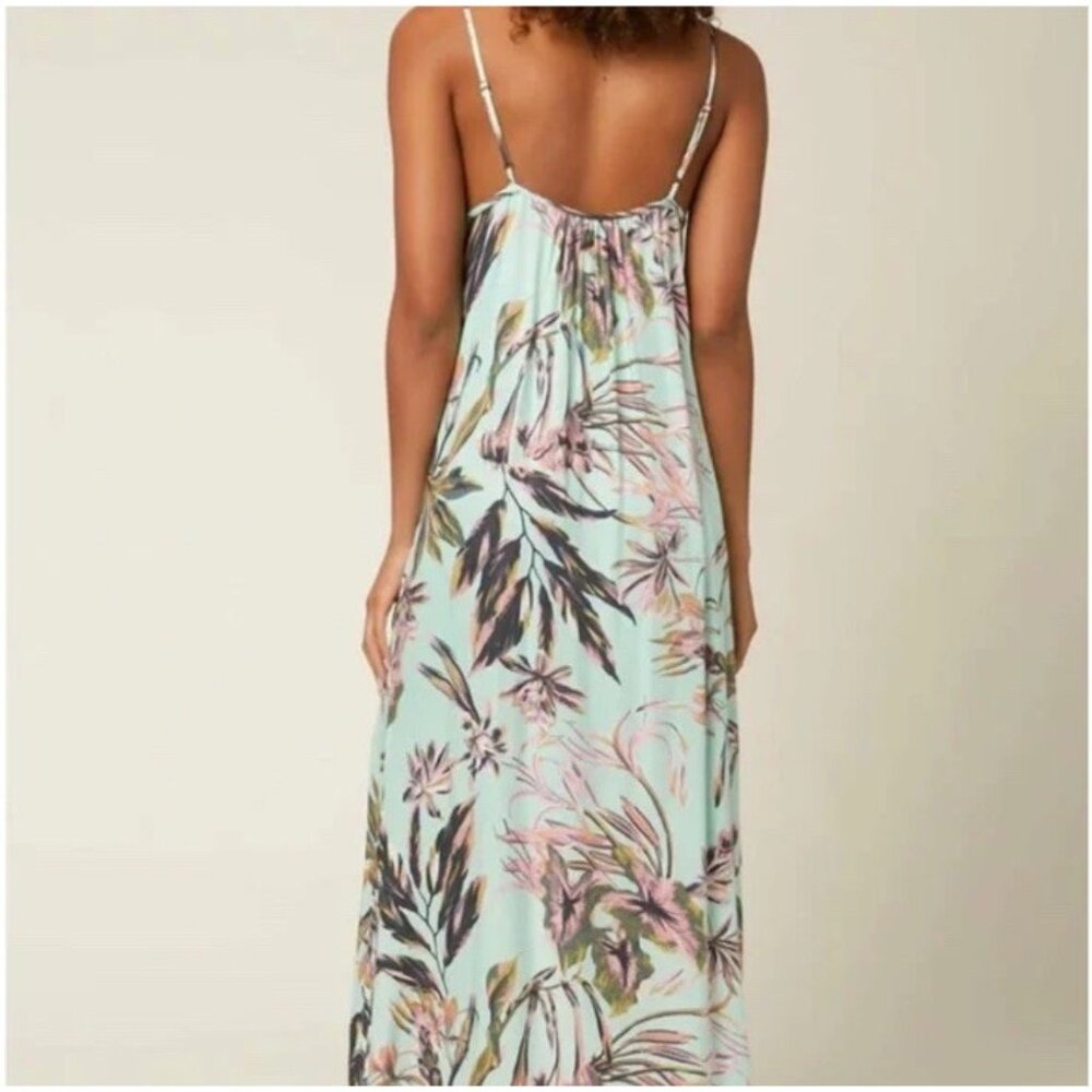 O'Neill Tropical Maxi Dress - Aqua and Lavender - Picture 2 of 12
